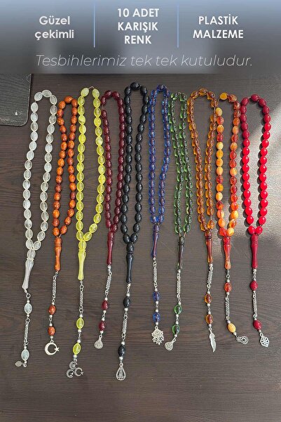 TESBİHKENTİ 10 mărgele de rugăciune de culori mixte pentru utilizare zilnică