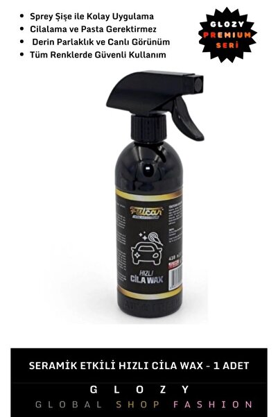 GLOZY Premium Seri Yüksek Performanslı Kolay Kullanımlı Seramik Formüllü Koru...
