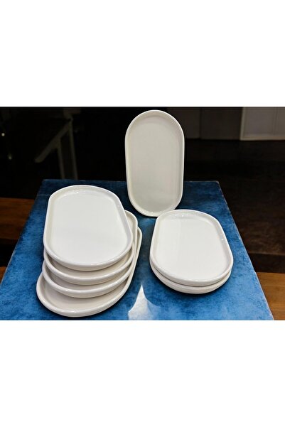 D&Y GAUDERY 6 Parça Yemek Takımı, Servis Tabağı Sunumluk 6 Lı