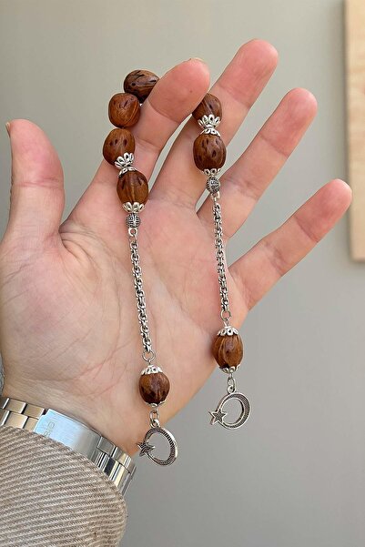 TESBİHKENTİ İri Taneli Sallamalık Ceviz Rengi Andız Zaza Tesbih