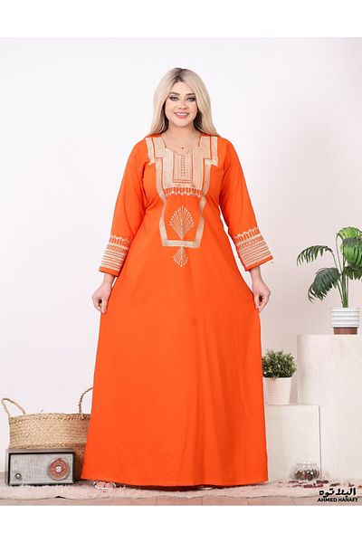 Genrics Soft embroidered cotton jalabiya...combines comfort, luxury and elegance