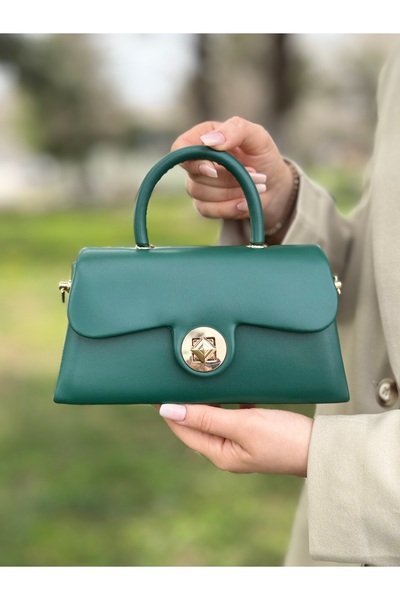 DEV 3 ADAM Geantă de umăr și crossbody pentru femei, model elegant și elegant, verde
