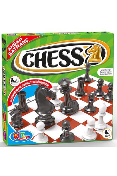 Ritoys Chess Set with Wooden Table Intelligence Game Educational Toy