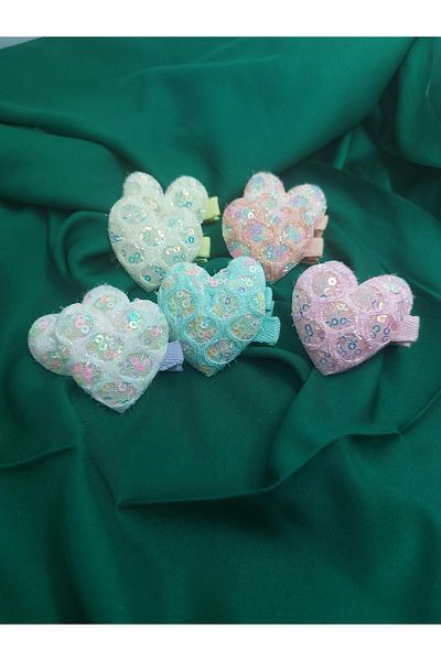 Demeter Glitter Heart Latch Buckle
