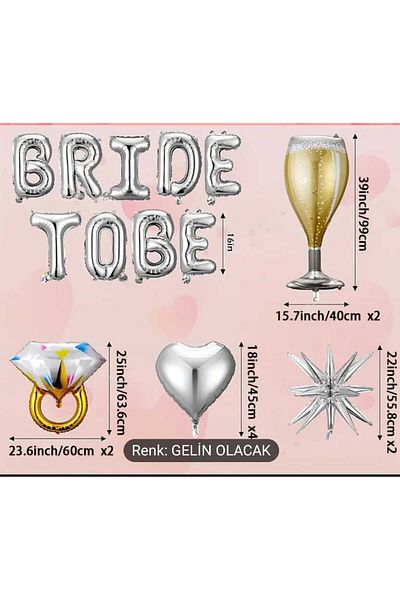 DÜVENCİ TİCARET Bachelor Bride to Be Celebration Balloon Set