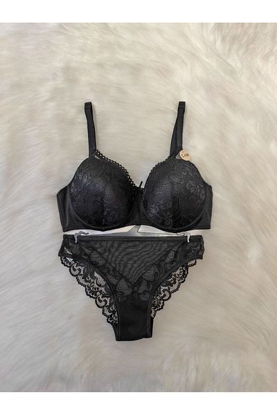SATTENS Underwire Large Size Bra Set C Cup Bra and Panty