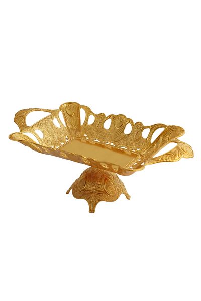 Ahinur Mutfak Rectangular Authentic Chocolate Bowl Sugar Bowl