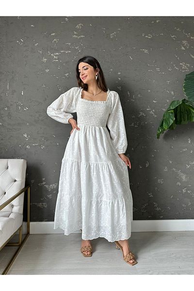 K-ODEA BUTİK Women's White Hella Dress