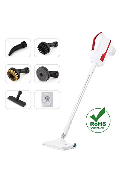 Tisul 1500 Watt  6 In 1 Buharlı  Uyumlu Mop Zemin Ve Halı Temizleyici Mop Buh...