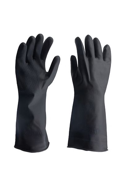 Generic 60g Protective Plastic Work Gloves - Slip, Oil, Abrasion, and Acid Resistant - 30cm Length