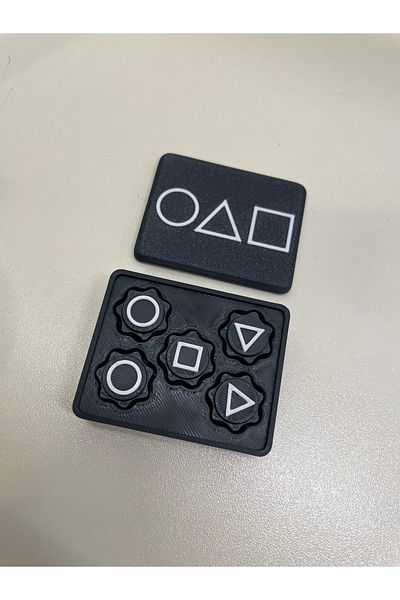 Owl Global Morpiko Squid Game Gonggi 5 Stone Black Game Set with Box, Sound and Heavy Stone (Customized)