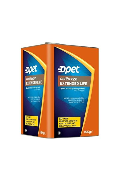 opet Extended Life Konsantre Kırmızı Antifriz Su Ile -37c