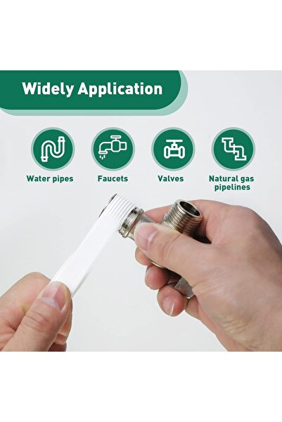 Generic 50 Pieces of Teflon Tape Roll - Waterproof Tape, Water Pipes, and Leak Repair - 40 Meters