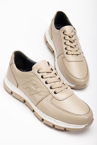 Dilimler Ayakkabı Ανδρικά παπούτσια casual - Μπεζ H Model Γνήσιο δέρμα Eva Sole