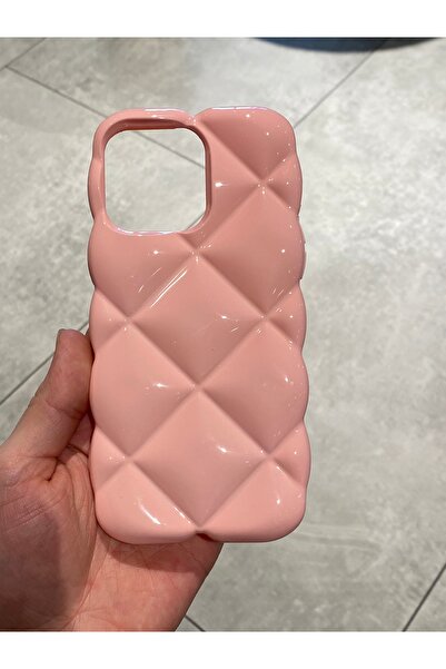 Mee.co İphone 14 Pro Max Uyumlu Baklava Desenli Koruyucu Şık Kılıf