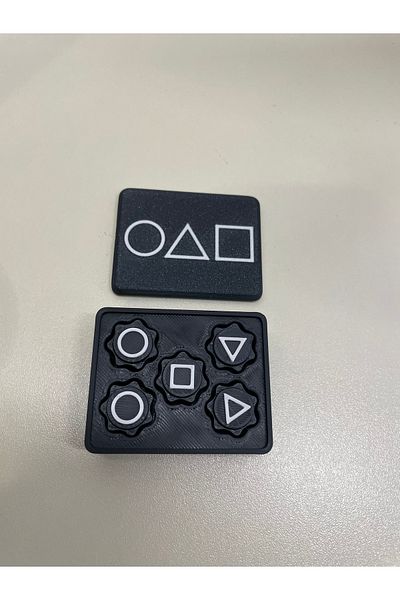 Owl Global Morpiko Squid Game Gonggi 5 Stone Black Game Set with Box, Sound and Heavy Stone (Customized)
