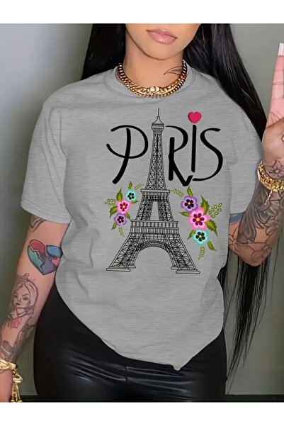 AZIZI TEKSTIL Casual κοντομάνικο πέτο με λεπτομέρεια από πολυεστέρα με γεωμετ...