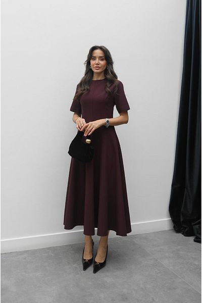 Havoş Φόρεμα Plum Maxi Length Flounce