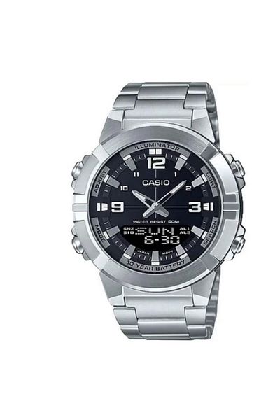 Casio Casio Men's AMW-870D-1AVDF Analog Watch - 44 mm - Silver