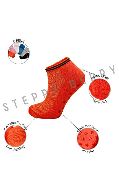 STEPPE BERRY Set of 6 Pilates Yoga Women's Socks