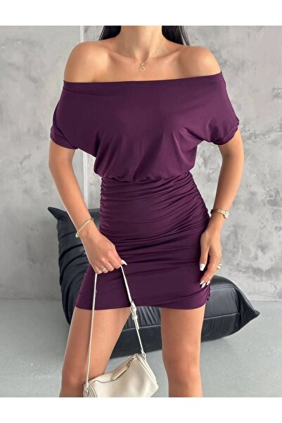 Lumora LİKRALI BÜZGÜLÜ MİNİ ELBİSE