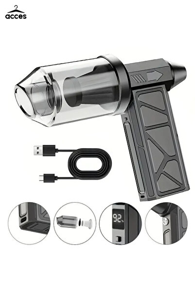 Unichrome Digital Ekranlı Mini Turbo Jet Fan Süpürge Özellikli Ev Ve Araba Iç...