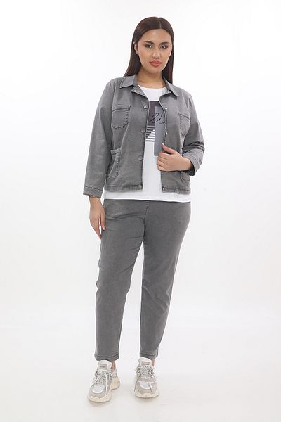 EXİTLİNE Women's Triple Suit Jacket Pants Tshirt