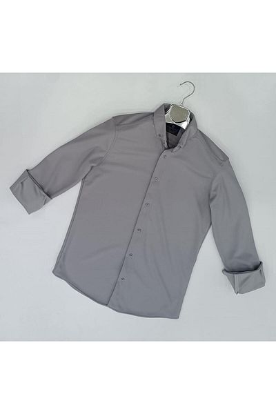 CLASSİCS MEN Ανδρικό πλεκτό μακρυμάνικο πουκάμισο Panotti Slim Fit