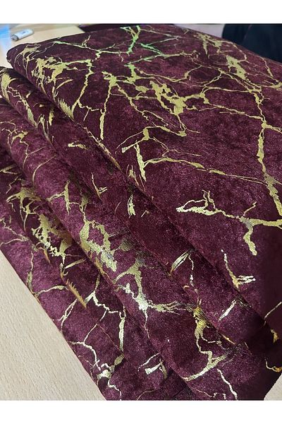 Tekstilsa Калъф за диван Yenimoda Gold Leaf Decorative Claret Red Floor Gunge Camera, 1 брой