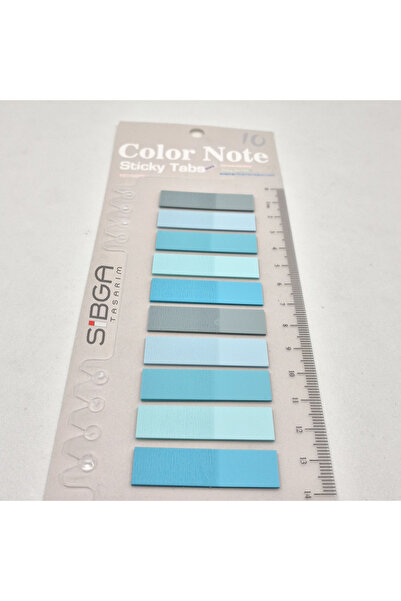 sibga tasarım Transparent Colored Post-It Note Paper - 200 Sheets Bookmark Sticker