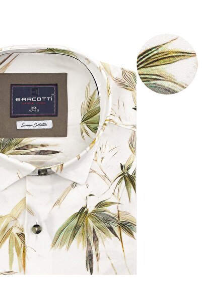 tambattal Πουκάμισο βισκόζης με μοτίβο μεγάλου μεγέθους κοντομάνικο Κατάλληλο για 120Kg-190Kg