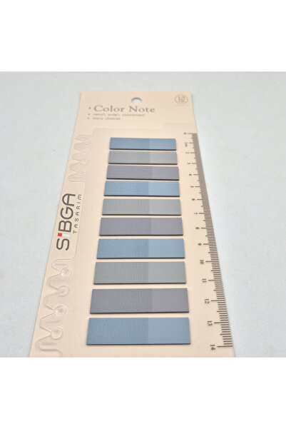 sibga tasarım Transparent Colored Post-It Note Paper - 200 Sheets Bookmark Sticker