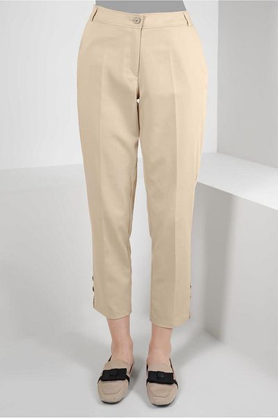 Alvina BUTTON DETAIL HIGH WAIST TROUSERS 70533-1