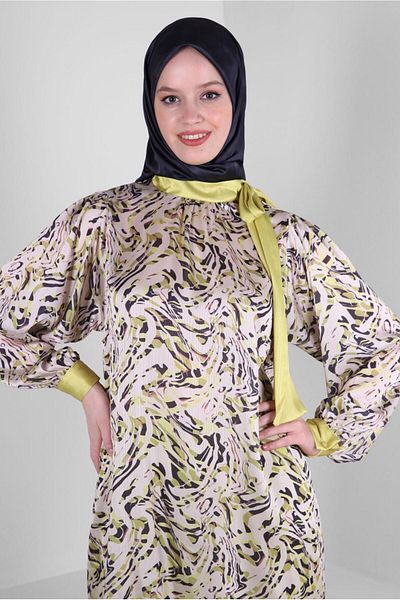 Alvina PATTERNED TIE-DETAIL TUNIC 43710