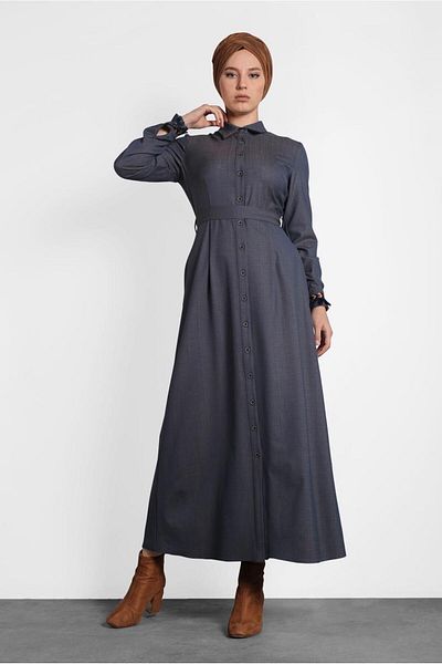 Alvina ROCHIE DE BUTONE CU CUREA 40214
