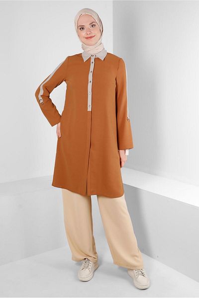 Alvina SHIRT COLLAR BUTTONED TUNIC 43705