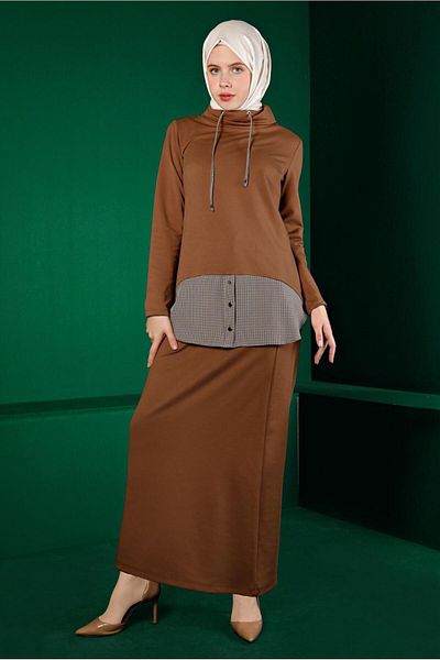 Alvina Set de fuste duble cu bucată de cămașă 43413
