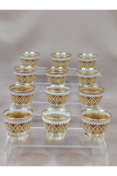 AR HOME 12 Piece Patterned Cawa&Coffee Set