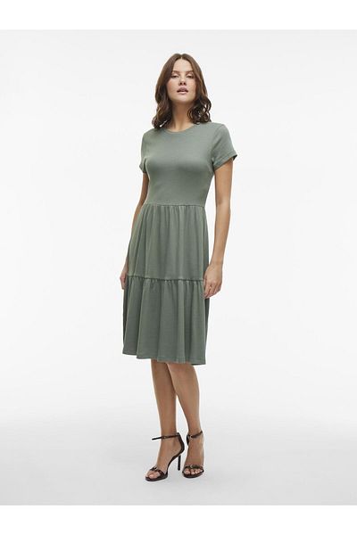 VILA Midikleid Kurzarm
