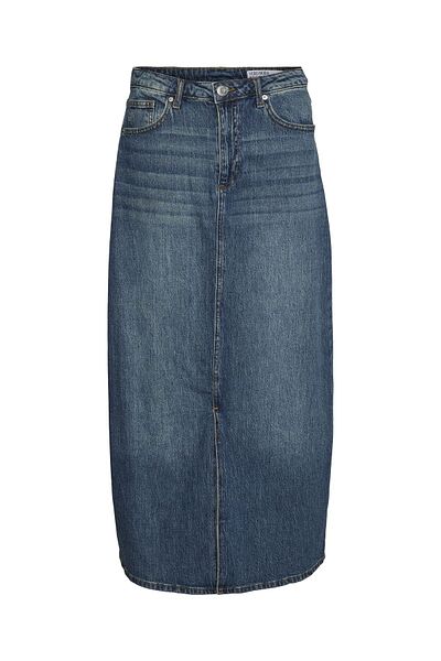 Vero Moda Jeansrock VMTESSA Hohe Taille Langer Rock