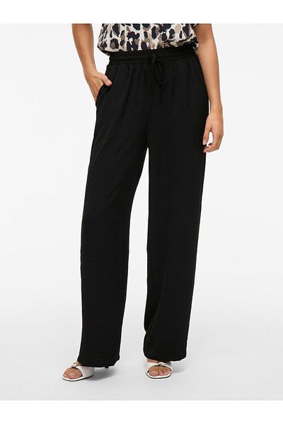 VILA Hose mit weitem Bein High Waist