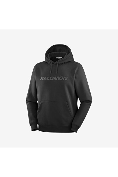 Salomon BIG LOGO Erkek Sweatshirt Black LC2525200