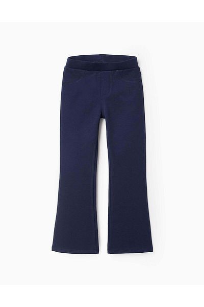 Ziddy Flared Jeggings for Girls, Dark Blue