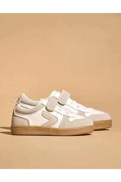 Ziddy Trainers for Baby Boys 'ZY Move', White/Beige