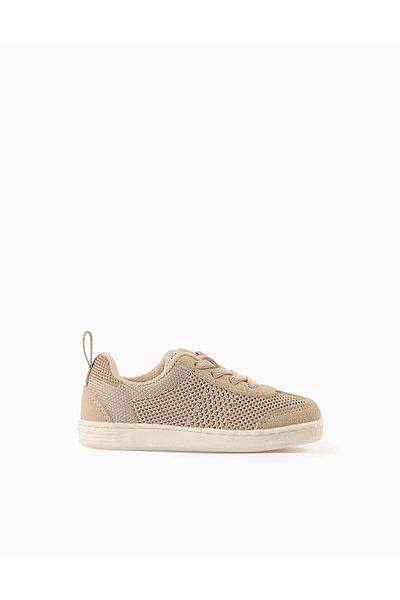 Ziddy Mesh Trainers for Baby Girls '1996 Sneakers', Beige