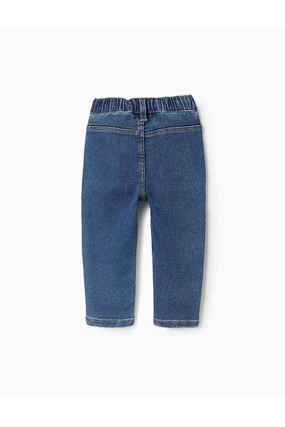 Ziddy Denim Trousers for Baby Girls, Blue