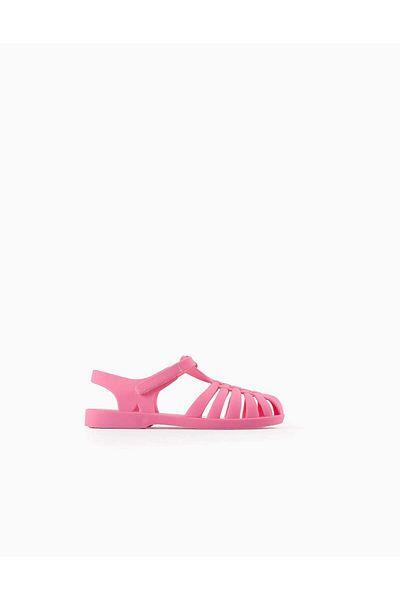 Ziddy Flexible Rubber Sandals for Girls 'Jellyfish', Pink