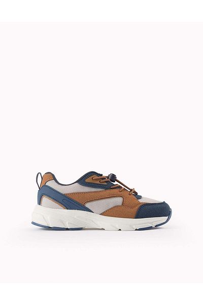 Ziddy Trainers with Stopper for Boys 'ZY Superlight', Blue/Beige