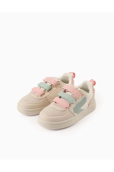 Ziddy Trainers for Girls 'ZY Move', Beige/Pink/Blue