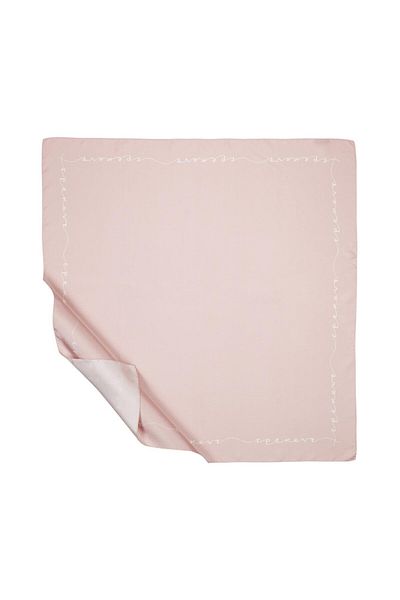 ipekevi Μεταξωτό μαντήλι Candy Pink White Signature Tivil